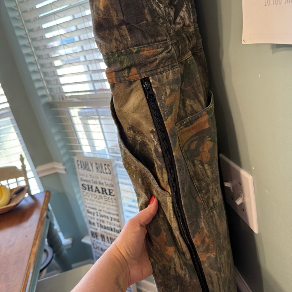 RedHead Camouflage insulated overalls bibs Jumpsuit size large tall - Picture 2 of 11